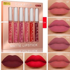 6-piece matte lip color gift set - waterproof and sweat-resistant lip gloss
