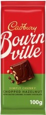 Cadbury Bournville Hazelnut with Salted Caramel Dark Chocolate Bar 100g 6 Pack