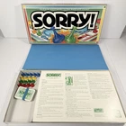 Vintage 1992 Sorry! Board Game Parker Brothers 100% Complete Slide Pursuit Class