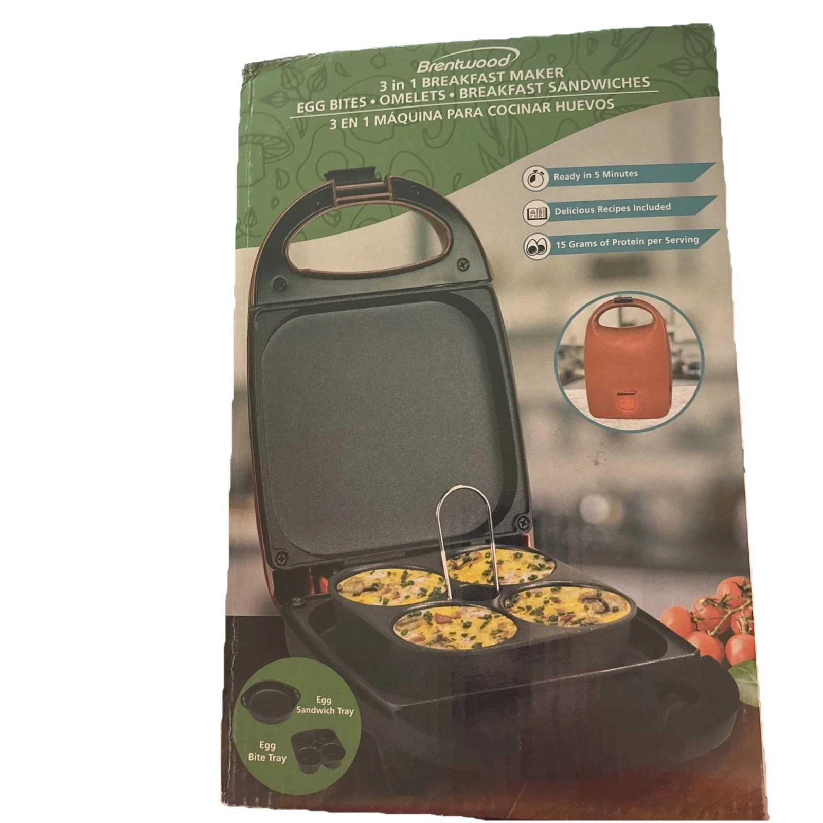 Brentwood 3 in One Breakfast Maker, New In The Box.