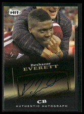 2015 SAGE HIT Deshazor Everett Autographs Black Auto #A128 Texas A&M Aggies