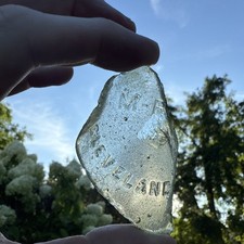 Cleveland Ohio River Glass 2.5x2  Early 20th Century Bottle Piece