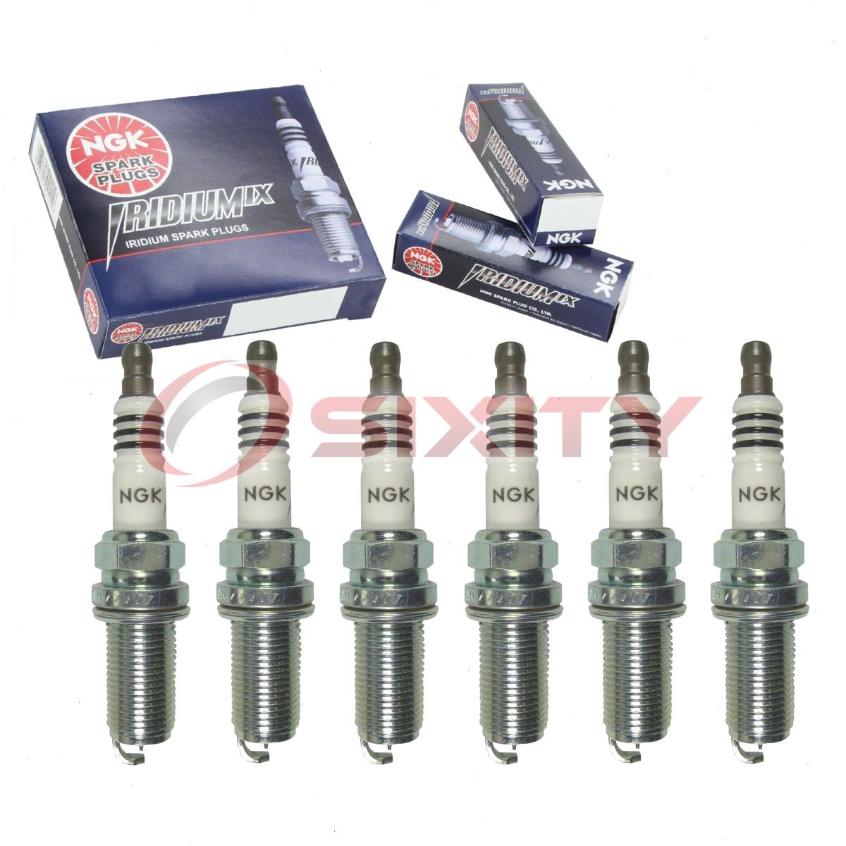 6 pcs NGK Iridium IX Spark Plugs for 2009-2012 Suzuki Equator 4.0L V6 4.0L - gb