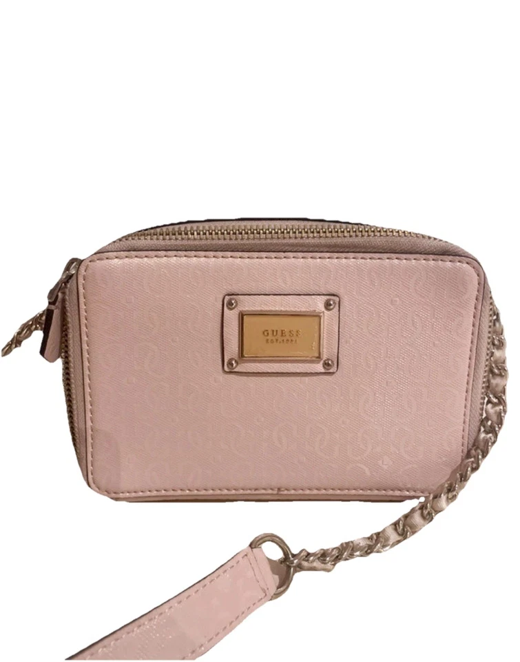 Bolso de hombro Guess rosa chipriota dorado - Imagen 1 de 4