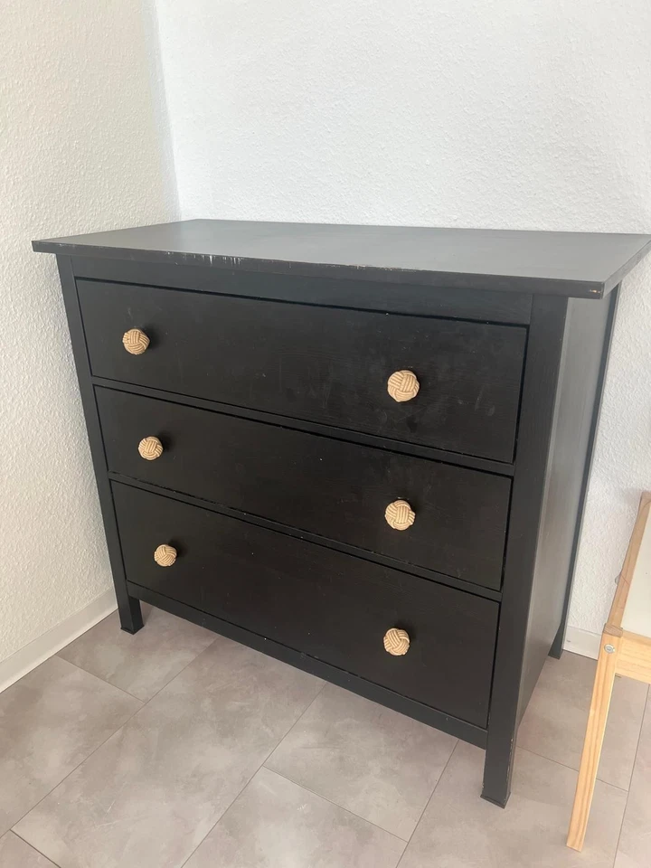 IKEA Kommode aus Holz 80cm Breit, 60cm Tie, 107cm hoch Mit 4 Schubladen, Buche