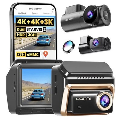 DDPAI 4K 3-Channel Dash Cam Z90 Master