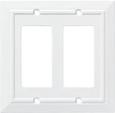 Decorative Light Switch Cover Pure White 1 Gang