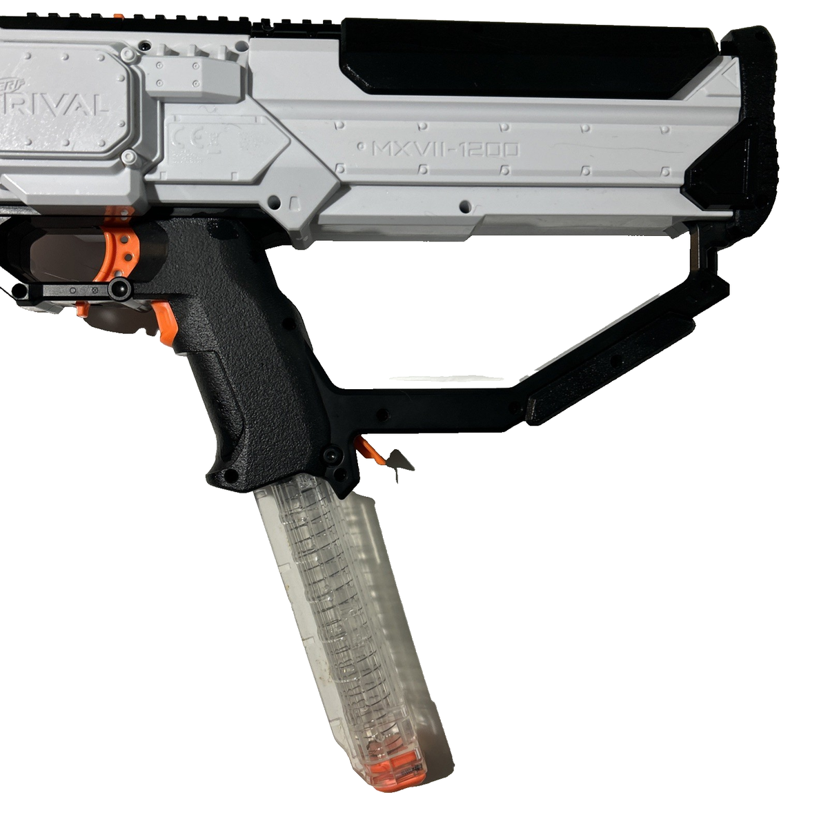 Nerf Rival Hera Mxvii 1200 White Combat Blaster w/ Rechargeable