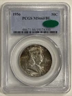 1956 P Franklin Half Dollar PCGS MS66 FBL Silver Coin 50C US Mint