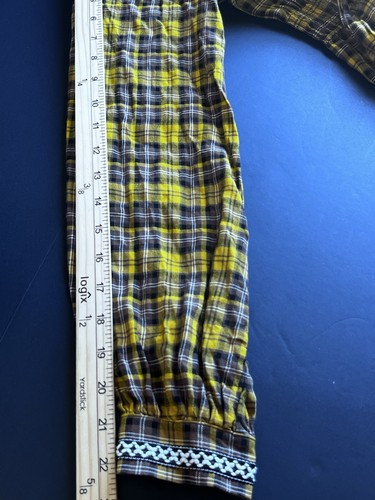 Anthropologie Dalton Wrap Dress Plaid Cottagecore Boho Fall Western Ruffle Sz XS - Picture 11 of 13