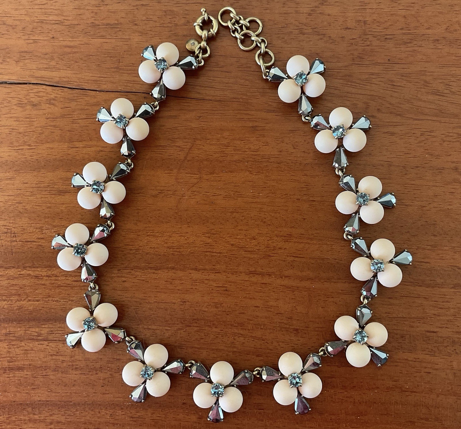 J.CREW Flower Statement  Necklace Multi Color - image 1