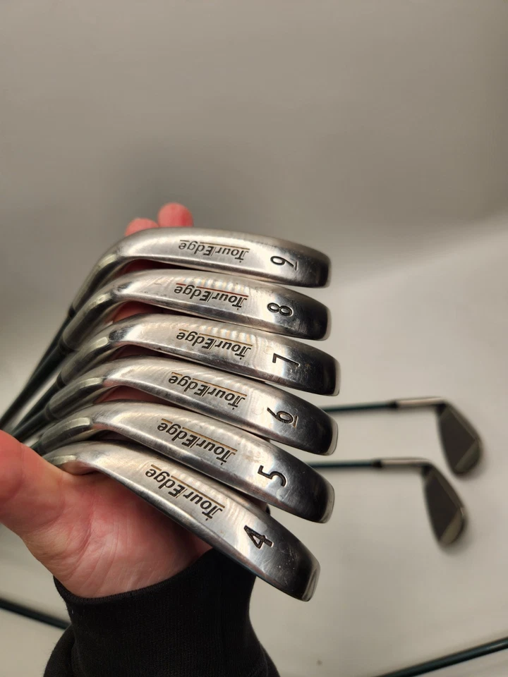 Taco de golfe Tour Edge SP1 Plus feminino conjunto de 11 destro 4-9 PW e SW + guarda-chuva - Imagem 3 de 4