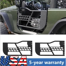 2 PC Off Road Tubular Trail Doors for Jeep Wrangler TJ 1997-2006 Tube Half Doors