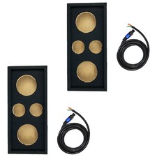 Q Power Car Audio Subwoofer Box Chuchero For 10" Mids and 3" Tweeters 2 Pack