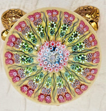PERTHSHIRE 3" Paperweight Millefiori Cartwheel Magnum Vintage; PW 09