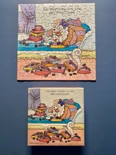 1982 Hallmark Springbok Mini Jigsaw Puzzle Best Things Life Chocolate COMPLETE 