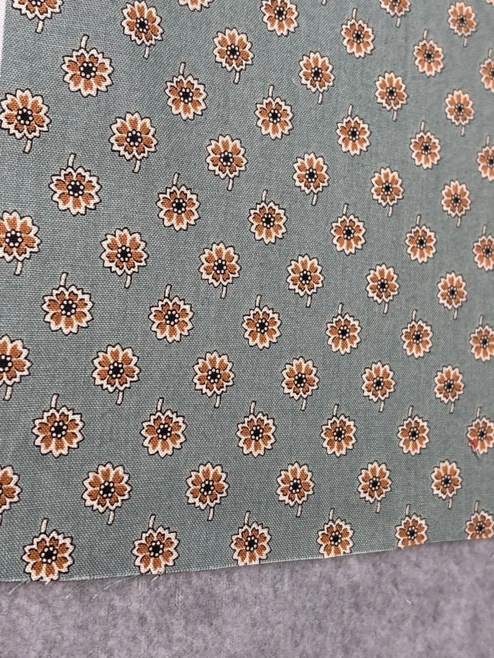 Andover Fabrics Green Floral Cotton Quilting Fabric by Kathy Hall 19x22" - Image 2 of 4