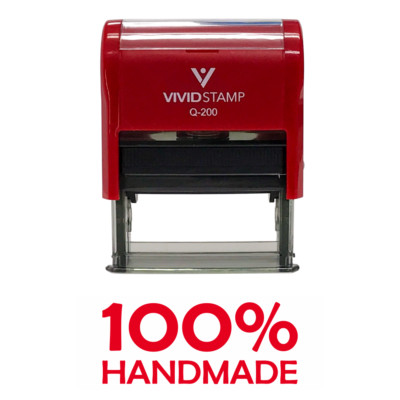 100% Handmade Self Inking Rubber Stamp