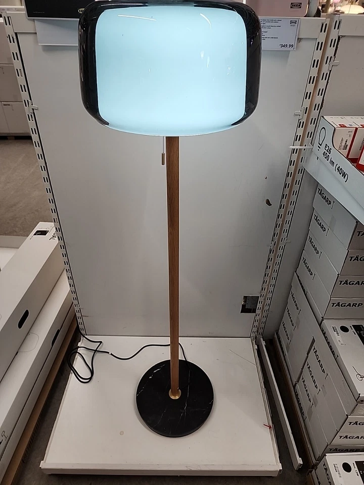 EVEDAL Floor lamp with LED bulb, marble/gray. Unique stone best quality - Image 2 of 4