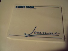 Vintage Post it notes Personalized 1989 Made in USA "Joanne" Sealed NOS