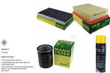 MANN-FILTER Filtersatz MANNOL Klimareiniger für Fiat Bravo I 1.2 16V 80 Brava