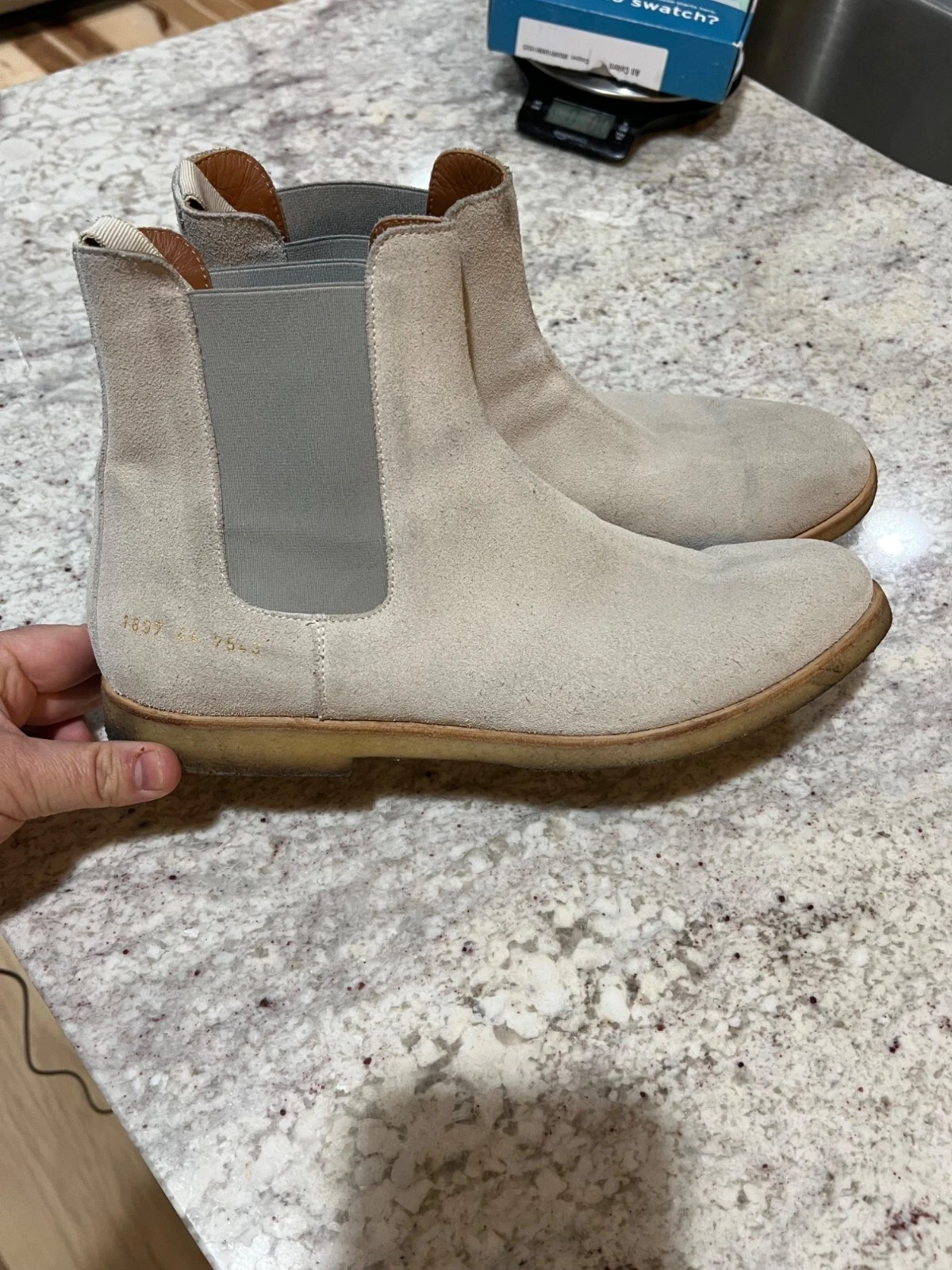 Stivali Chelsea Common Projects in camoscio taglia 44 11