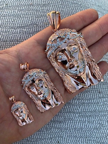 Solid 925 Silver 14k Rose Gold Plated 