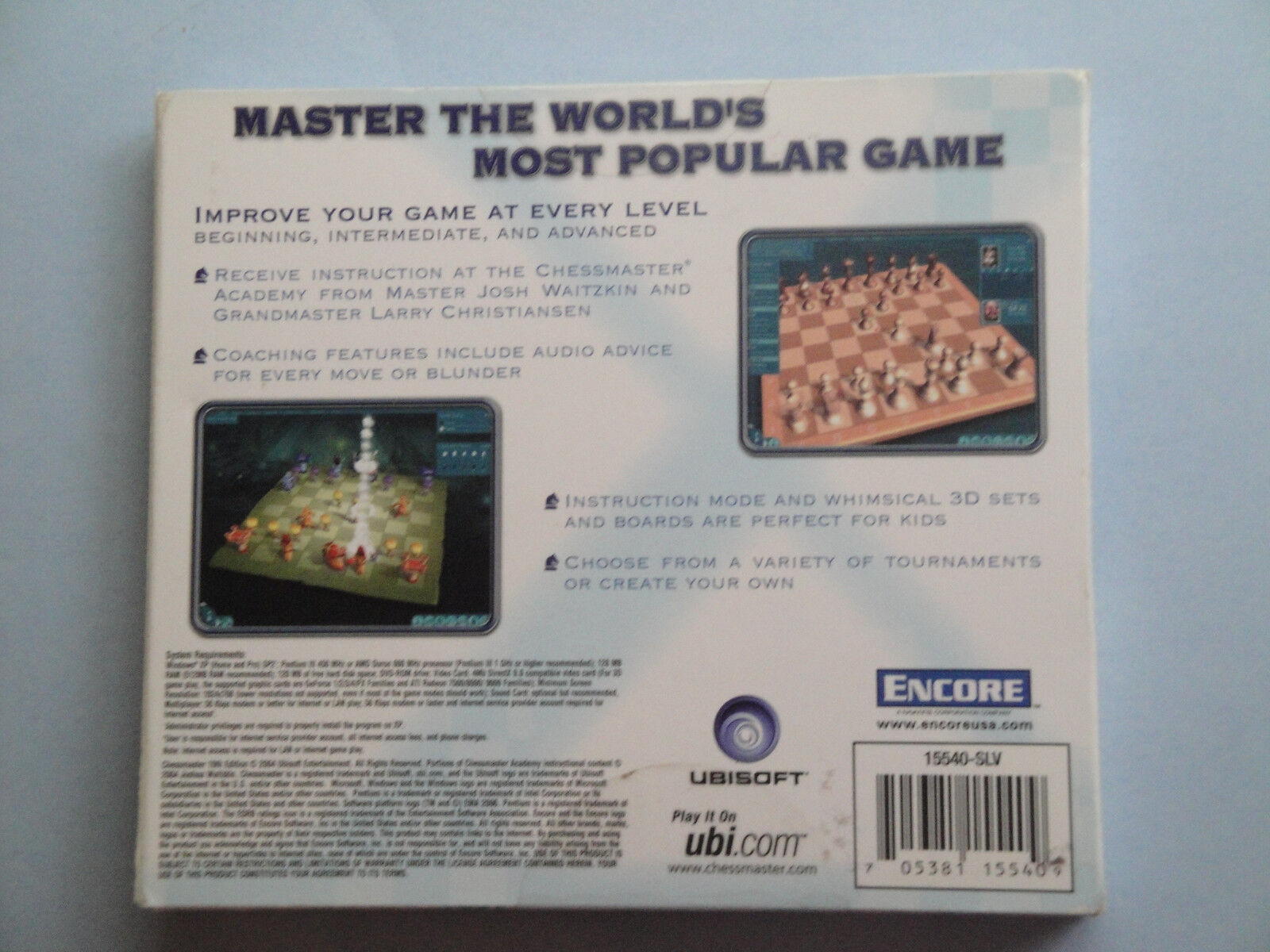 Chessmaster 10th Edition JC PC DVD-Rom Sofware