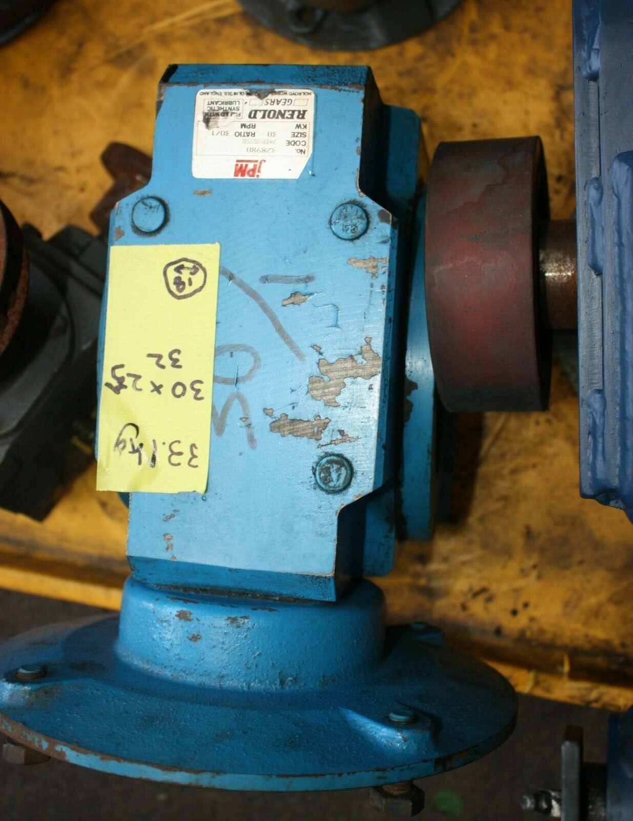 Renold Gears 301 Ratio WORMDRIVE REDUCTION GEARBOX eBay