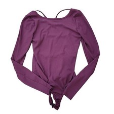 Misguided Purple Strappy Solid Bodysuit
