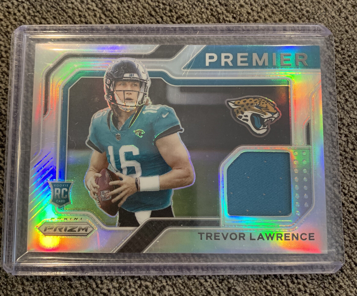 2021 Panini Prizm Premier Trevor Lawrence Patch Silver Prizm PJ-1