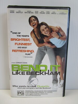 Bend it like Beckham, Keira Knightley, VHS Tape, Vintage Video, Movie, PG, 2002