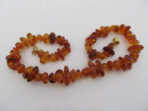 NATUR BERNSTEINKETTE COLLIER HALSKETTE AMBER NECKLAGE VALENTINSTAG - Picture 8 of 10