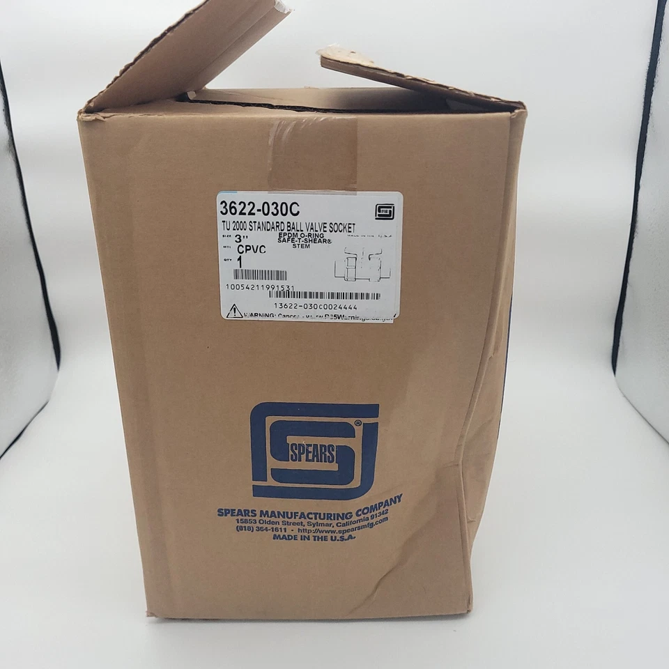 Spears 3622-030C 150psi 3" TU 2000 Standard Ball Valve Socket, New in Bad Box - Image 3 of 4