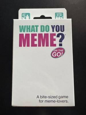 What Do You Meme? Adult Party Game - On The Go! New-Sealed In Box