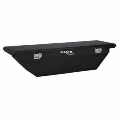 TrailFX 120632 Truck Tool Box Crossover Angled Single Lid Black 63x19x13.5