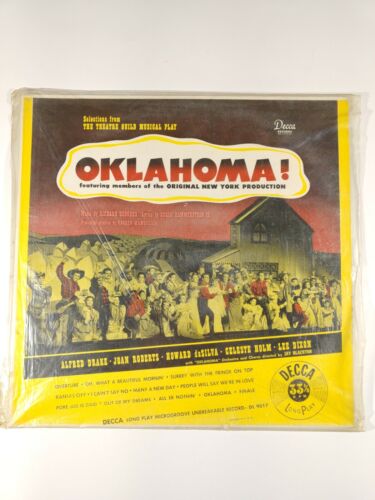 Oklahoma! The Theatre Guild Musical Play 1955 Soundtrack LP Decca Records - Afbeelding 1 van 6