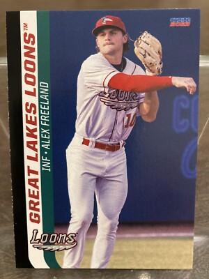 2023 Choice Alex Freeland Great Lakes Loons Team Card RC Rookie