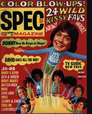 SPEC Magazine: #44 Nov. 1972 David Cassidy, Ben Murphy By 16