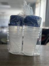 10 Pack 32oz Clear Reusable Food Storage Containers with Twist On Lid Twist Cap