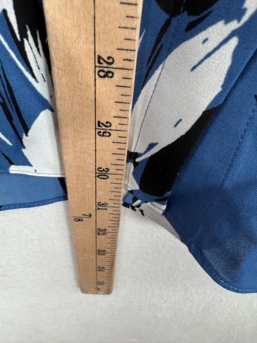 NYDJ Ruffle neck Long sleeve floral button down Creekside blooms blouse 4x - Imagen 6 de 7