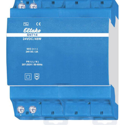 Eltako 30014033 Track Mounted PSU 48W 24V 2A 1 Output 86% Efficiency