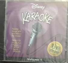 DISNEY KARAOKE, VOL. 1 - NEW CD- 20 Tracks- Lyrics Included