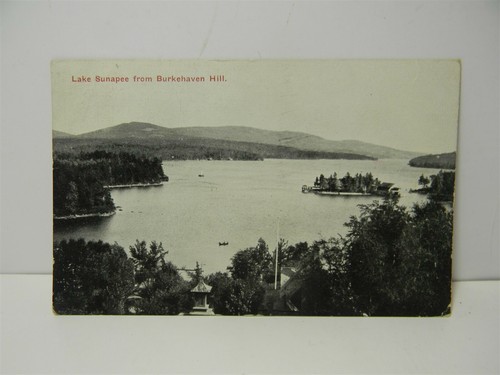 Vintage 1912 Lake Sunapee From Burkehaven Hill New Hampshire Postcard P20 - Picture 2 of 5
