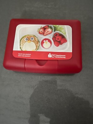 2x je eine Brotdose / Lunchbox rot