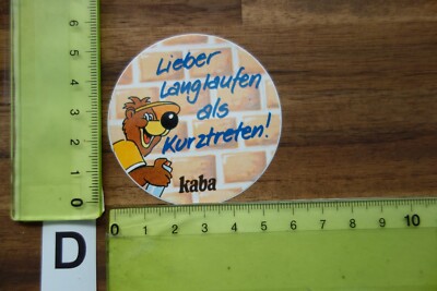 Alter Aufkleber Landwirtschaft Molkerei Milch Kakao KABA Spruch (DD)