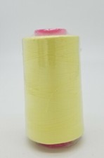 1 Big Spool Light / Pastel Yellow Sewing Thread 6000 YARDS Cone T27 S2 Quality