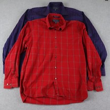 Paul Fredrick Shirt Mens 15.5 32/33 Business Casual Button Long Sleeve Lot of 2