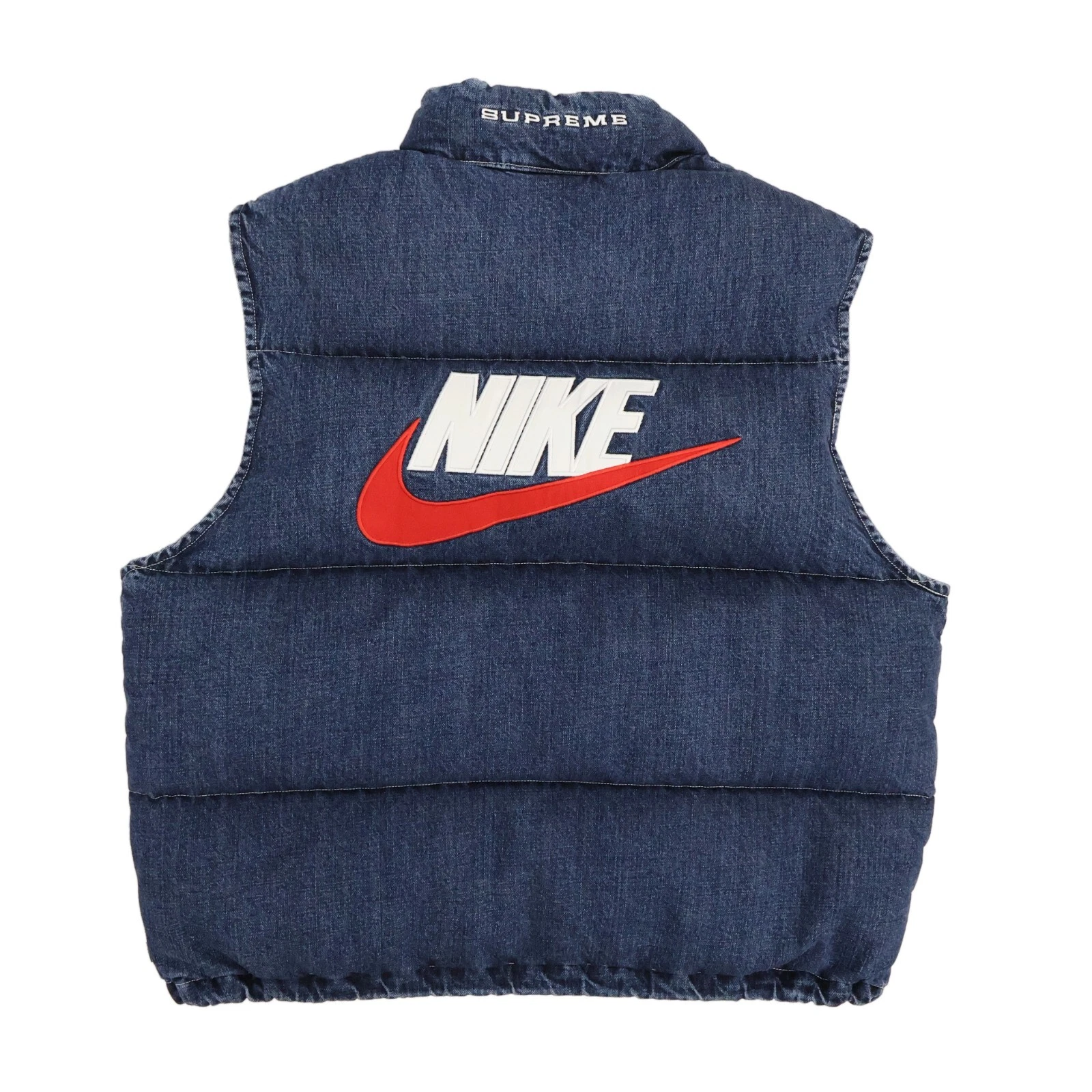 Gilet tampon en denim Supreme Nike Indigo