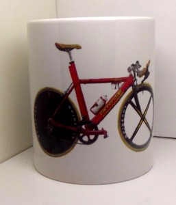 Mario Cipollini Cannondale caad saeco tt bicycle prints illustration poster w